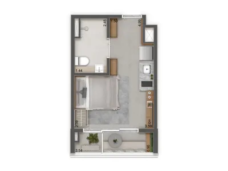 23m²