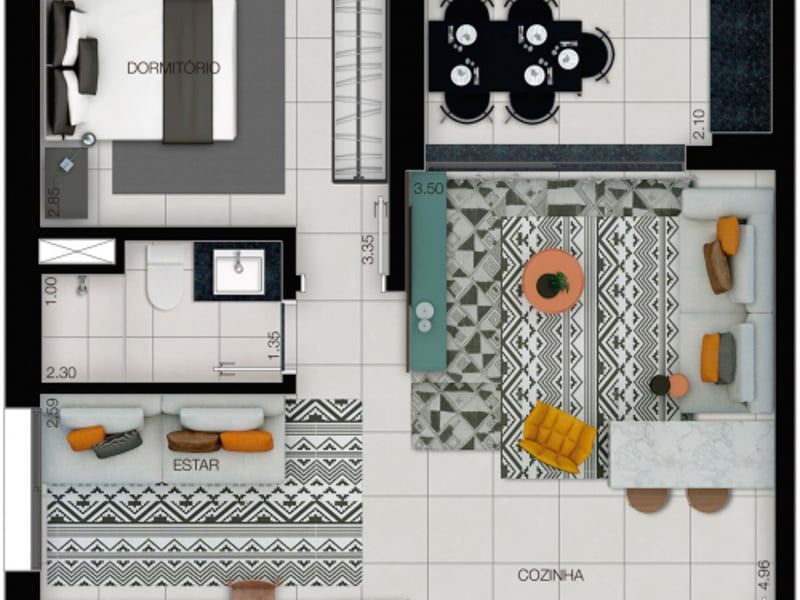 57m²