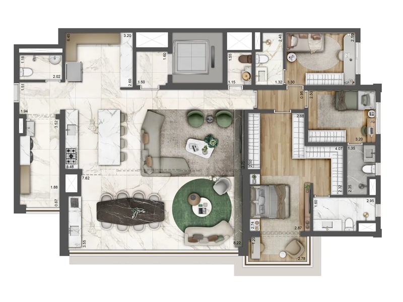 164m²