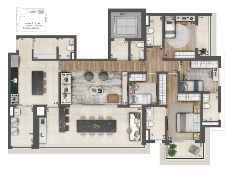 170m²