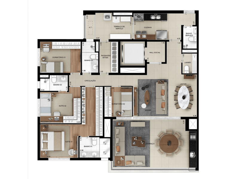 159m²