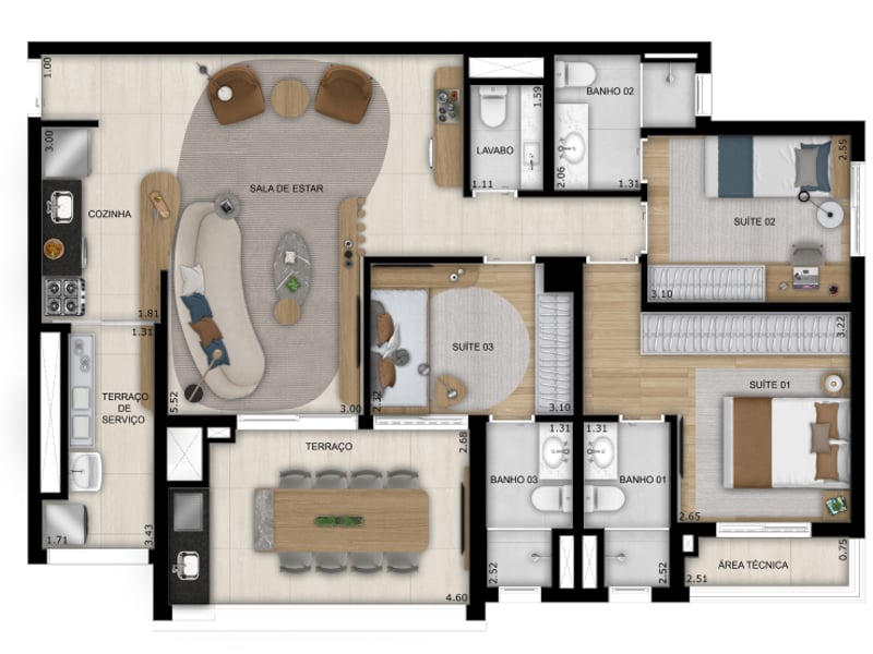 103m²