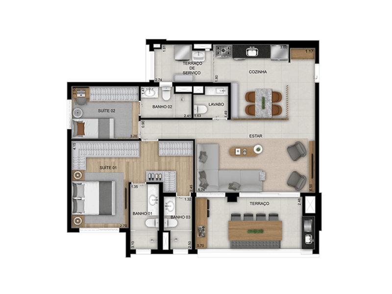 110m²