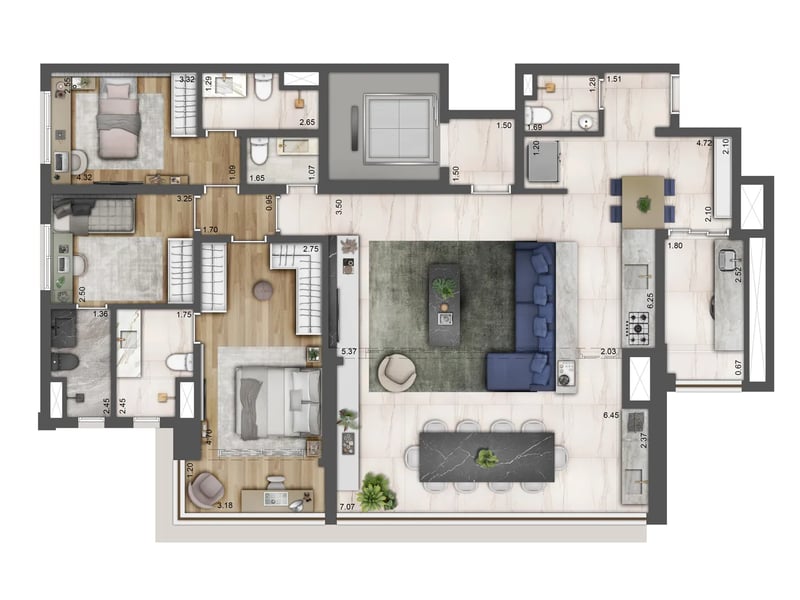 142m²
