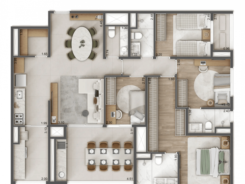 125m²