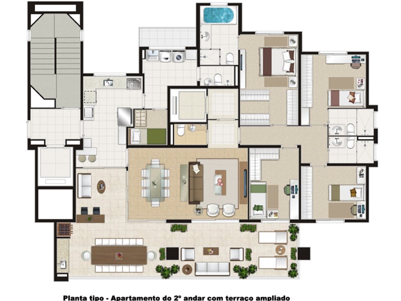 157m² + terraço