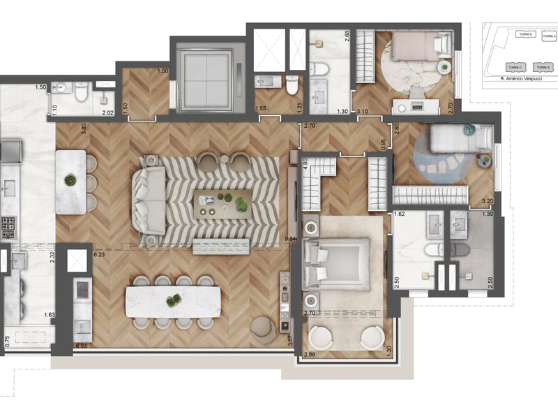 139m²