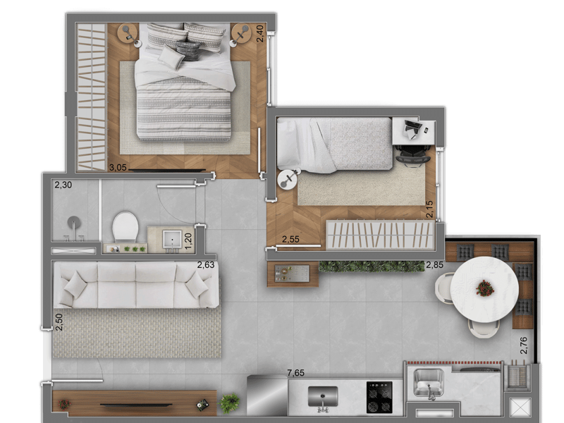 40m²