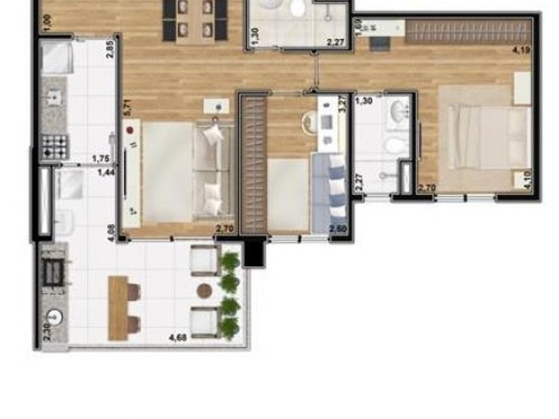 76m²