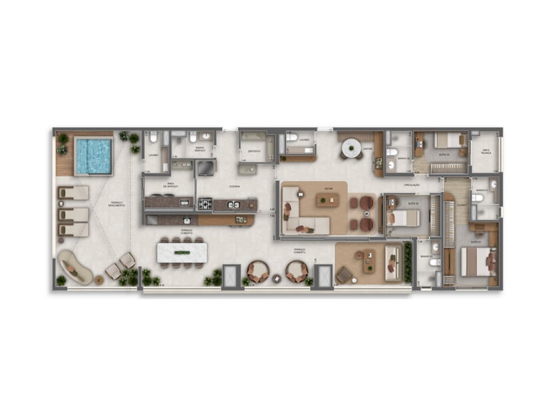 Penthouse 189m²