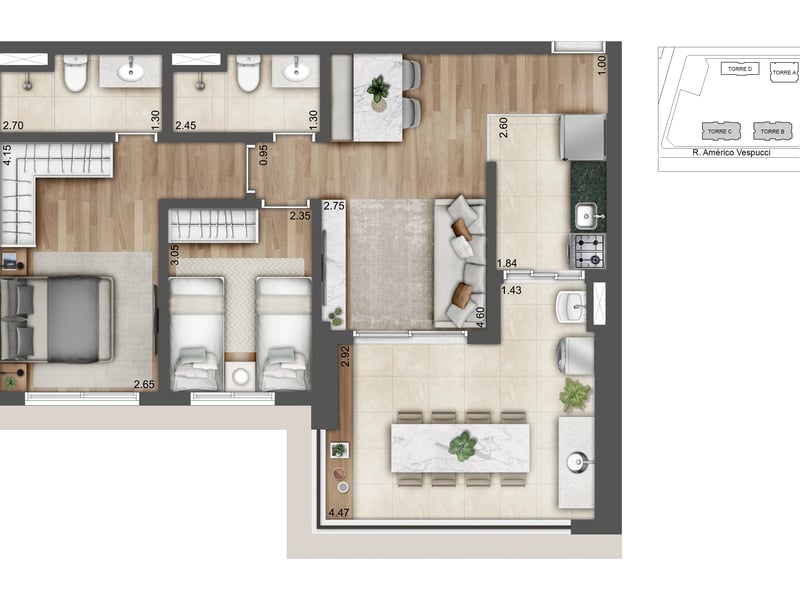 72m²