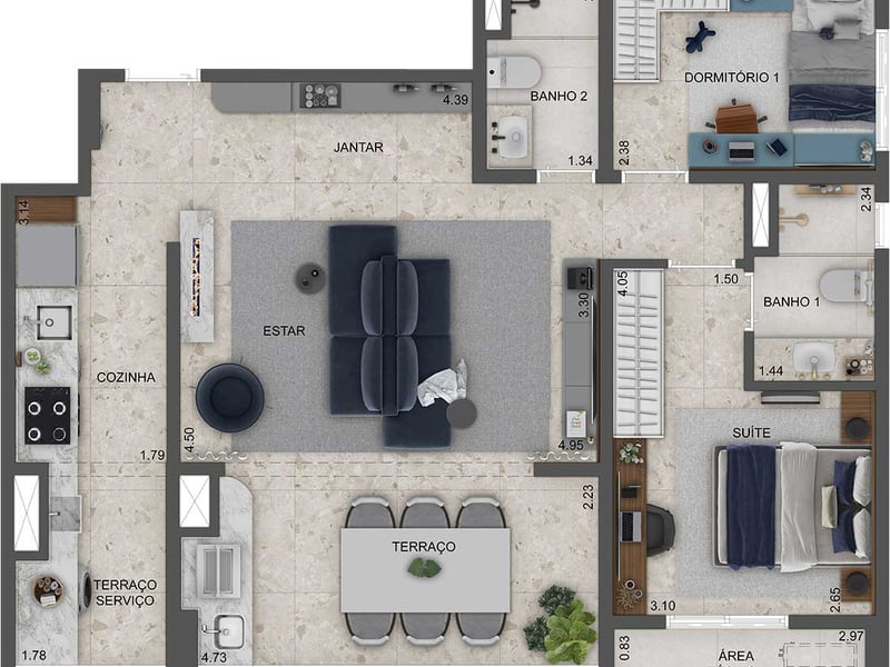82m²