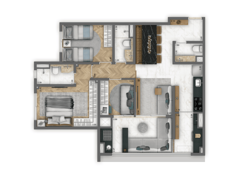 82m²