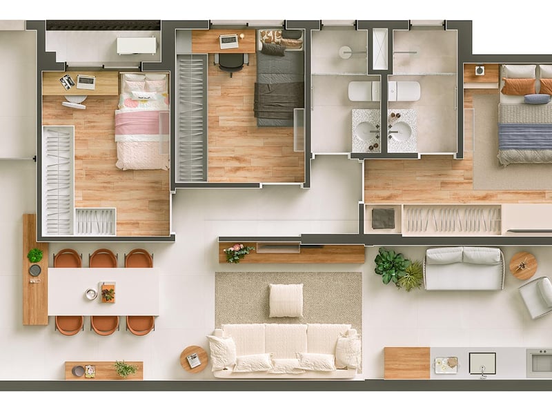 85m²