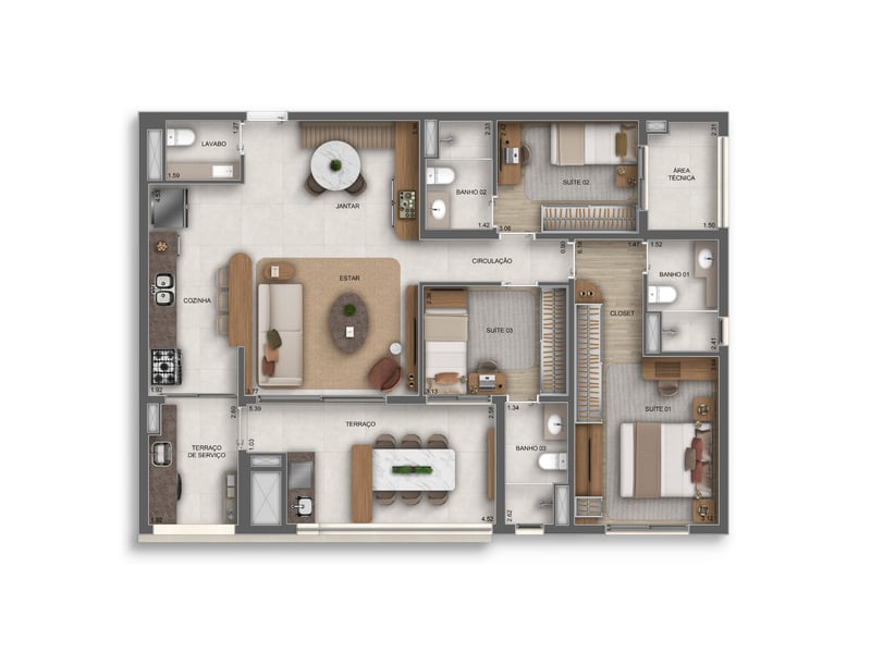113m²