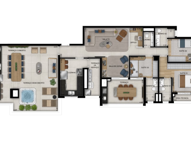 173m²