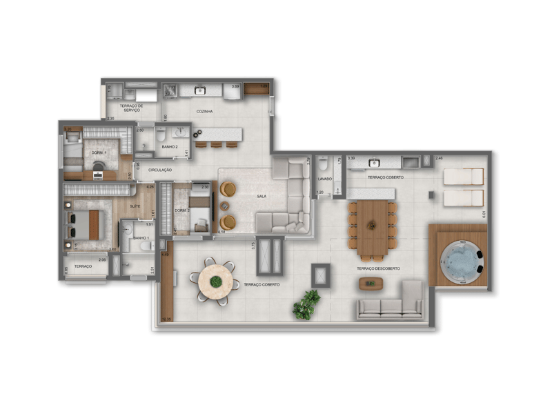 173m²