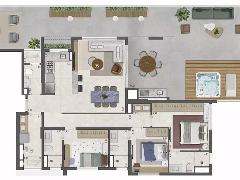 219m²