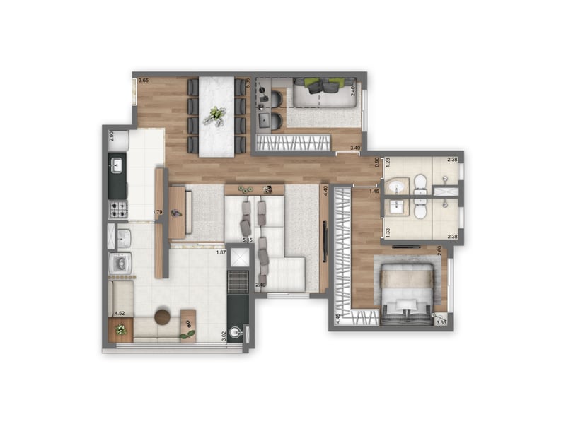84m²
