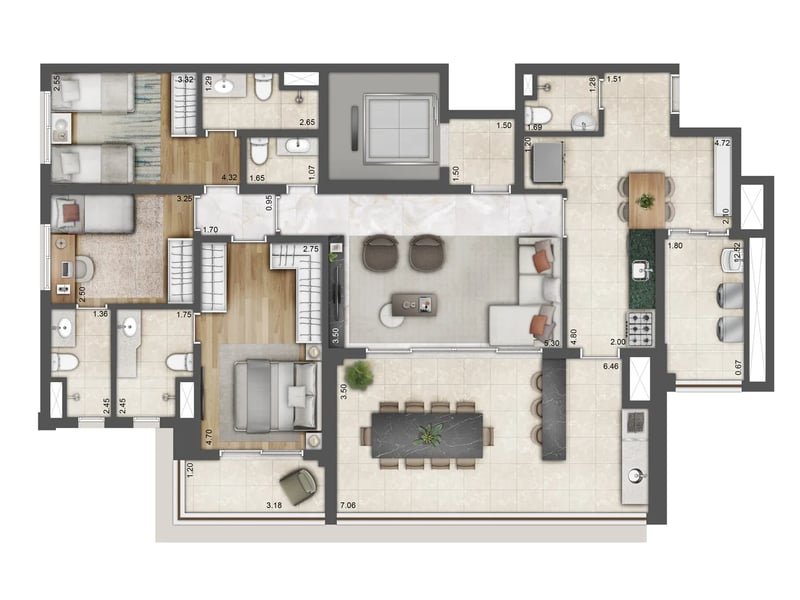 142m²