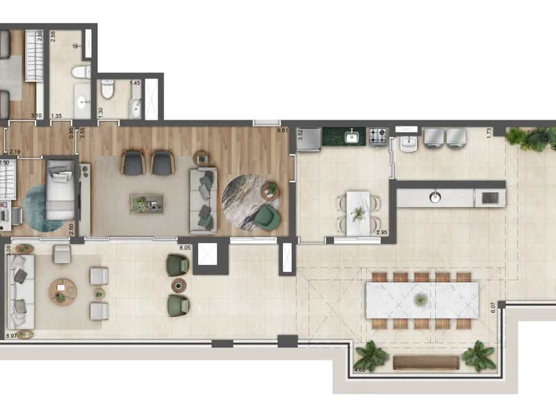 Penthouse 201m²