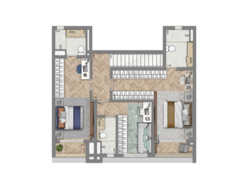 157m²