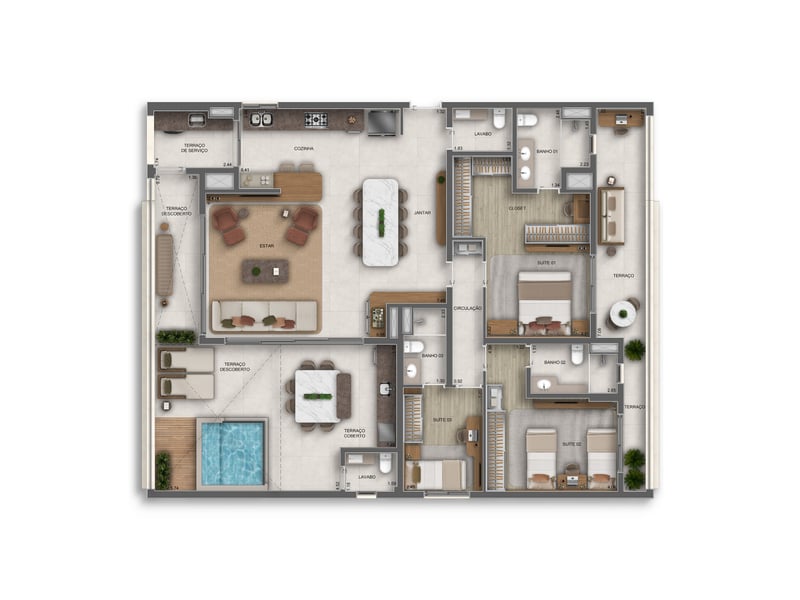 Penthouse 162m²