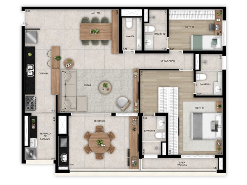 118m²