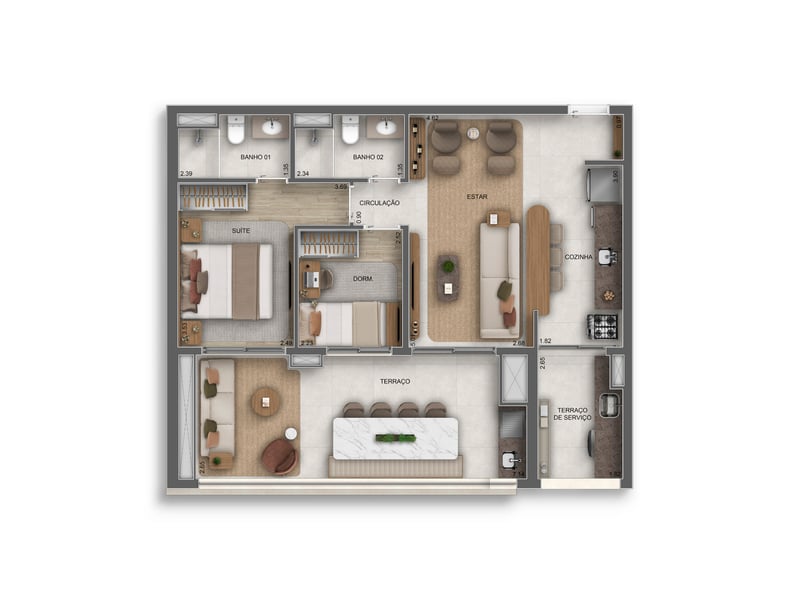 79m²