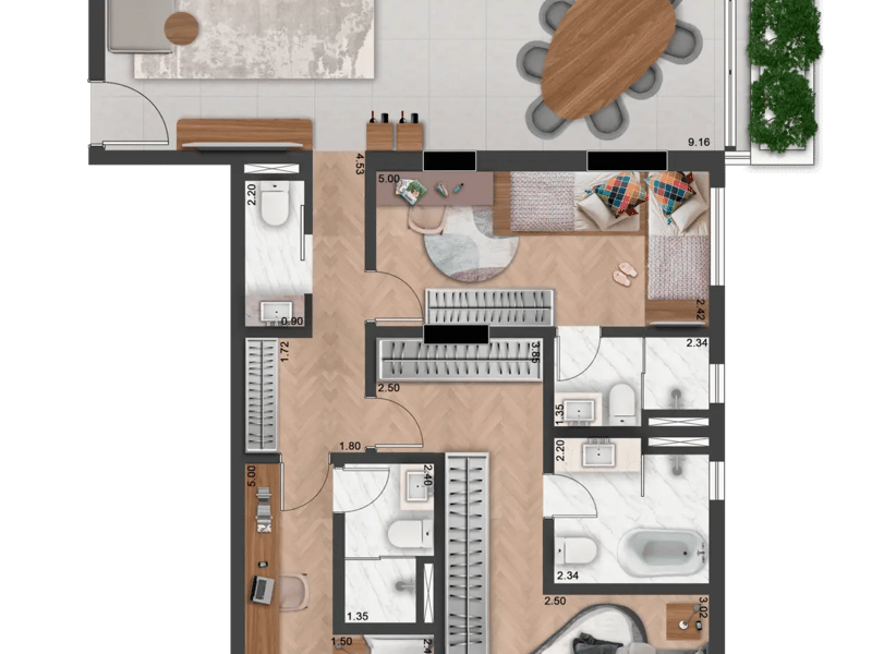 141m²
