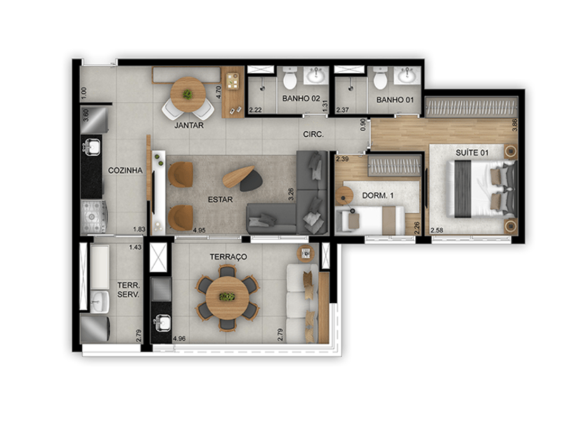 82m²