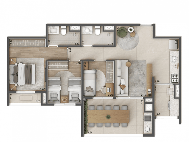 82m²