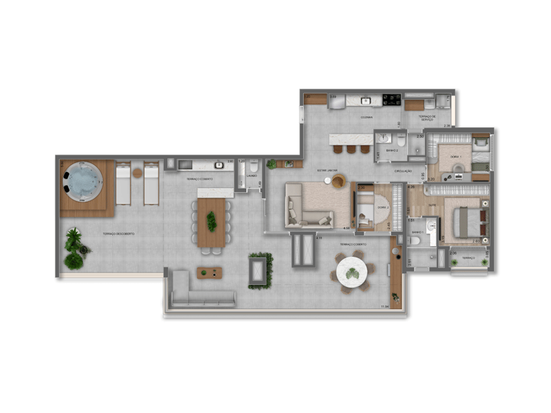 187m²