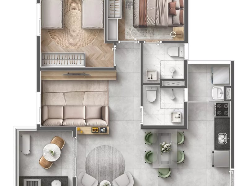 58m²