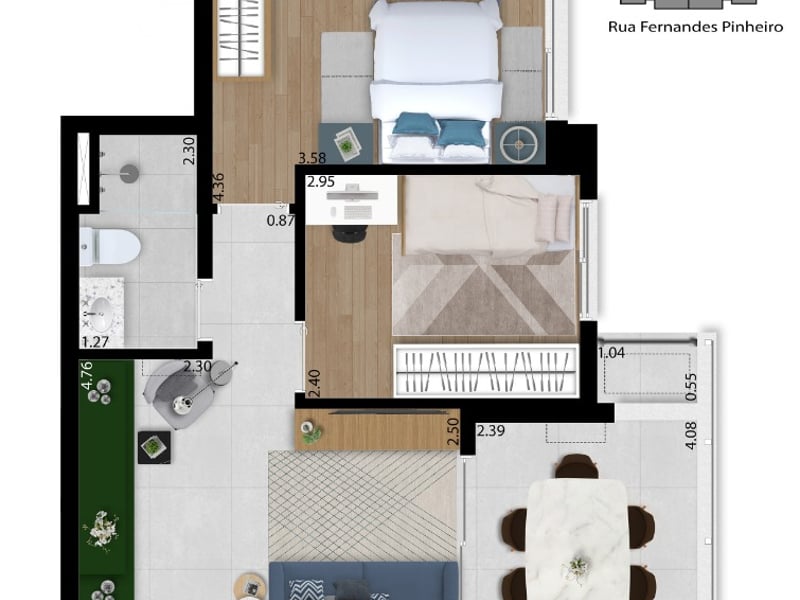 70m²