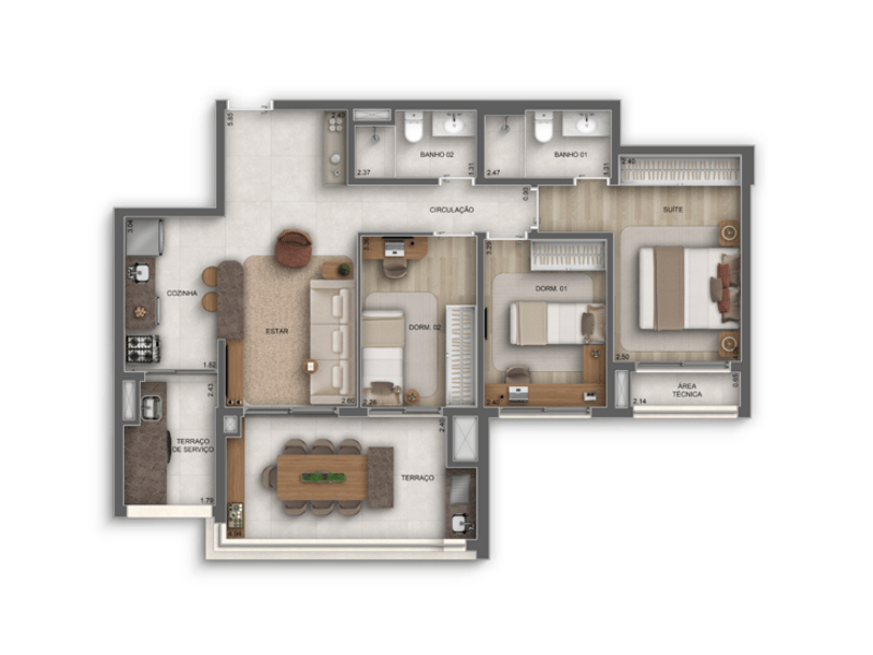 88m²