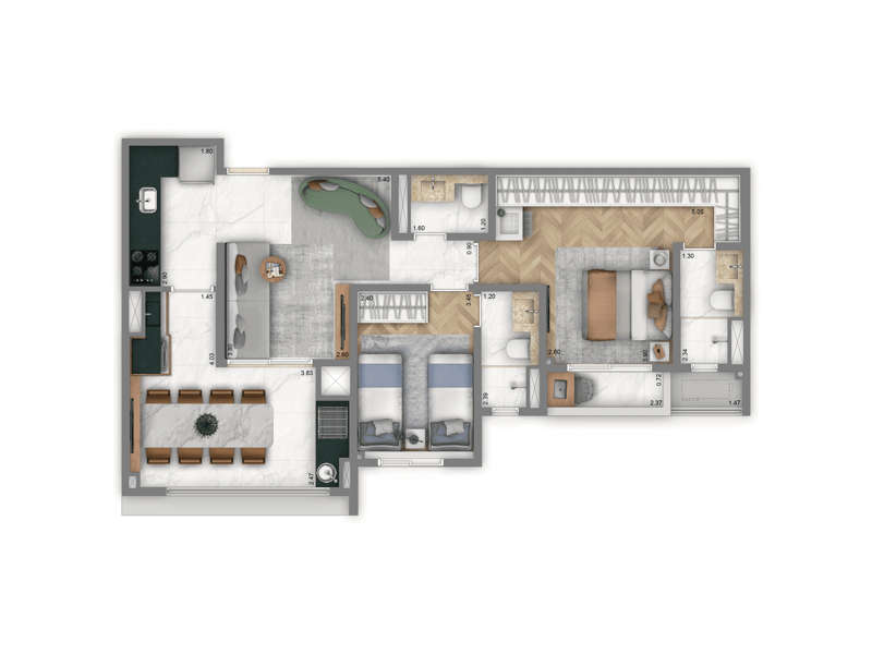 76m²